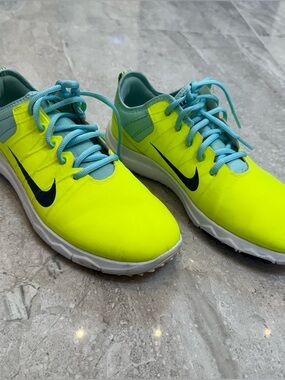 Nike Neon Yellow & Teal Athletic Shoes